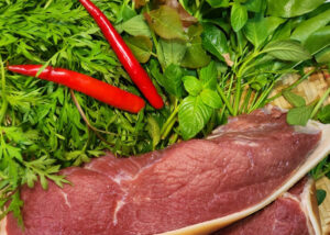 Thịt đùi bò có da