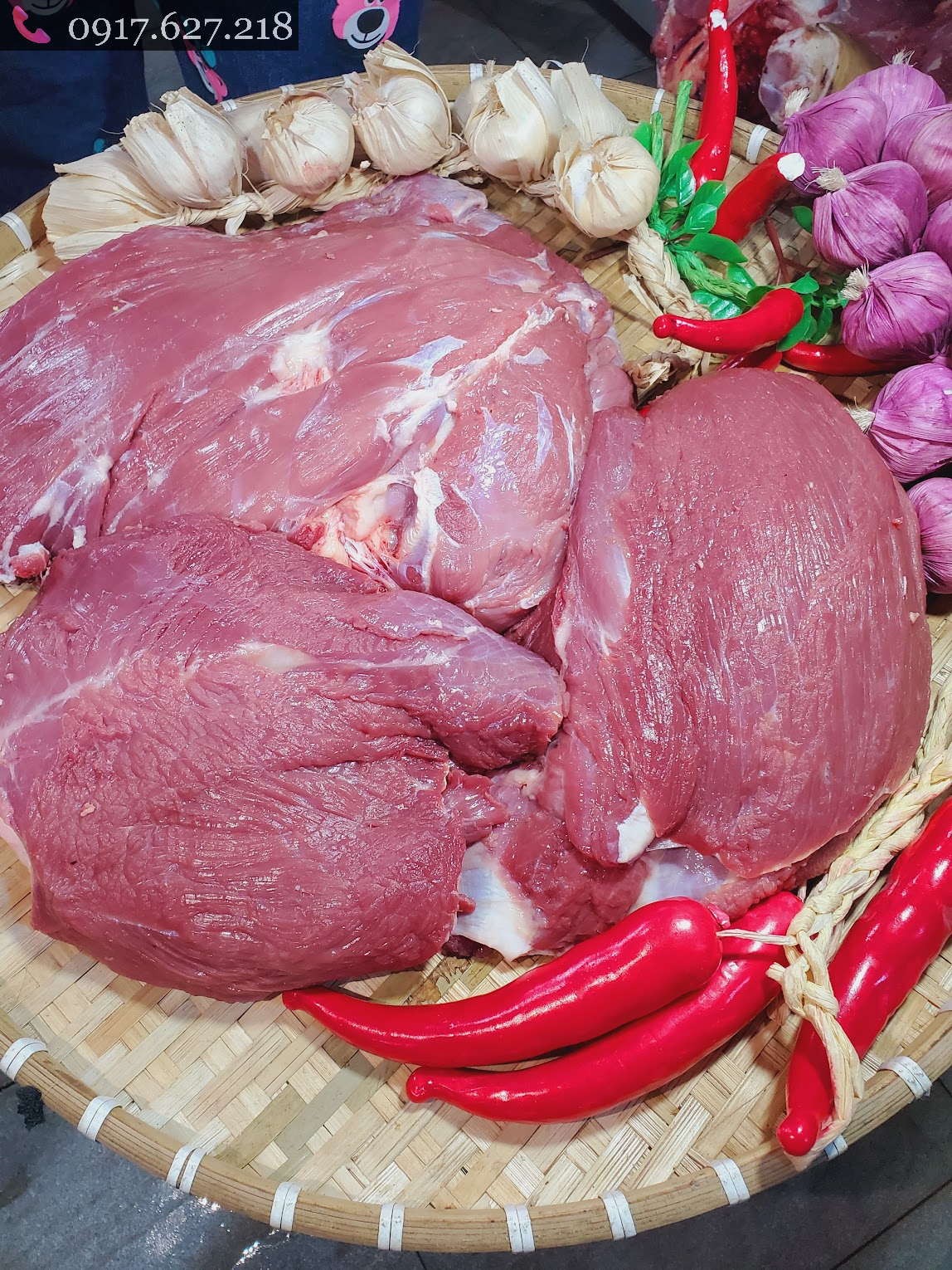 Thịt đùi bò không da